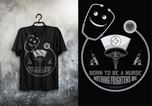 Born to Be a Nurse Graphics & Print Templates