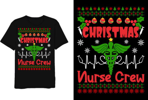 Chirstmas Nurse T-shirt Design: Graphics for T-Shirt Designs