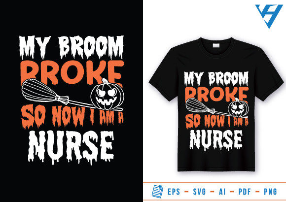 Funny Halloween Nurse Graphics & Print Templates
