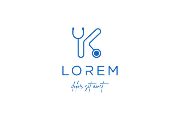 Letter K Stethoscope Medical Logo Graphics and Logos Review