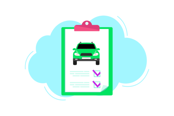 Medical Car Cloud Style Graphics
