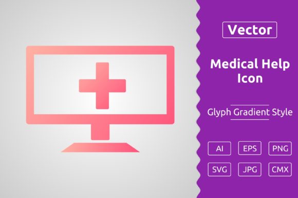 Medical Help Gradient Icon: Graphics & Icons