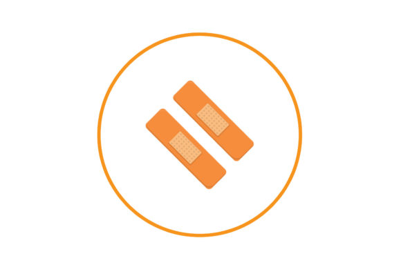 Medical Icon Plaster Orange Graphics & Icons Review