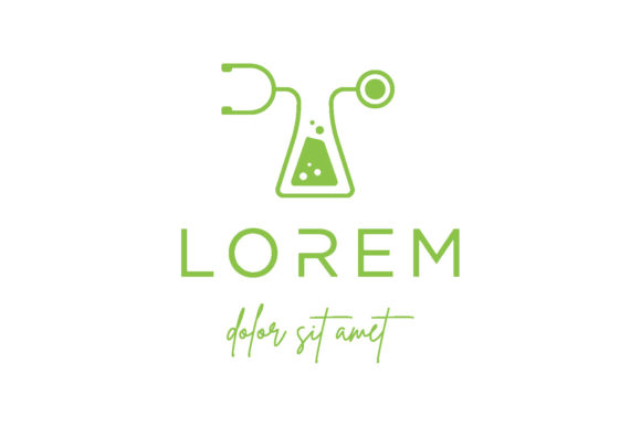 Medical Laboratory Logo Vector Design: Graphics & Logos