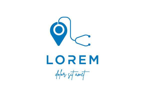Medical Location Vector Logo Design: Graphics & Logos