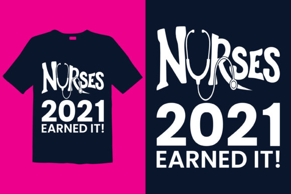 Nurse T-shirt Design 009: Graphics & Print Templates