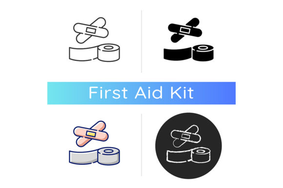 Plasters and Medical Tape Icon: Graphics & Icons