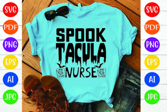 Spook Tacula Nurse Graphics for T-Shirt Designs